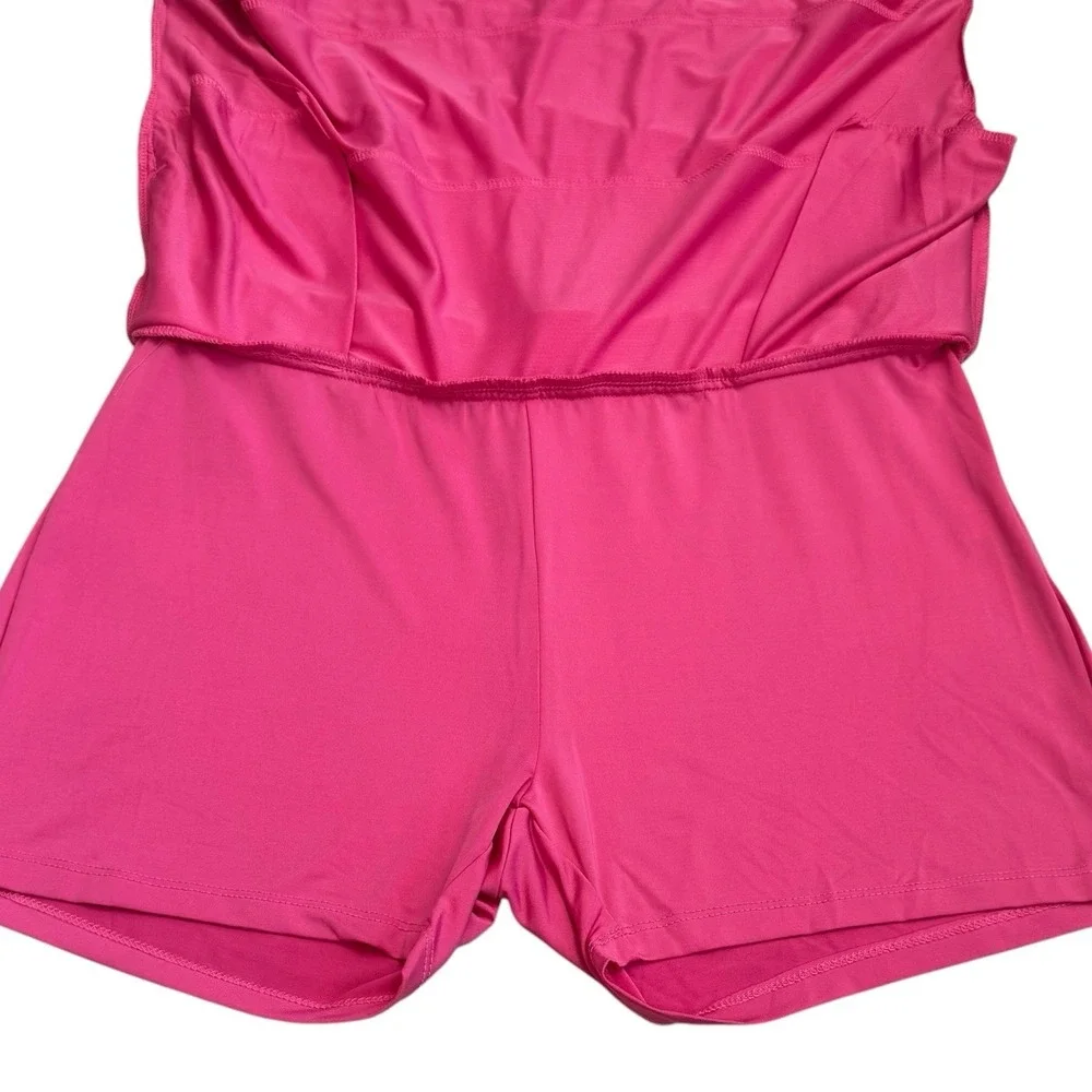 Court‎ Haley Tiered Mesh Pink Skort Athletic Tennis Golf Feminine Preppy L